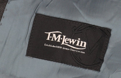 Mens UK Size 46 T.M.Lewin Regular Grey Suit Suit Jacket