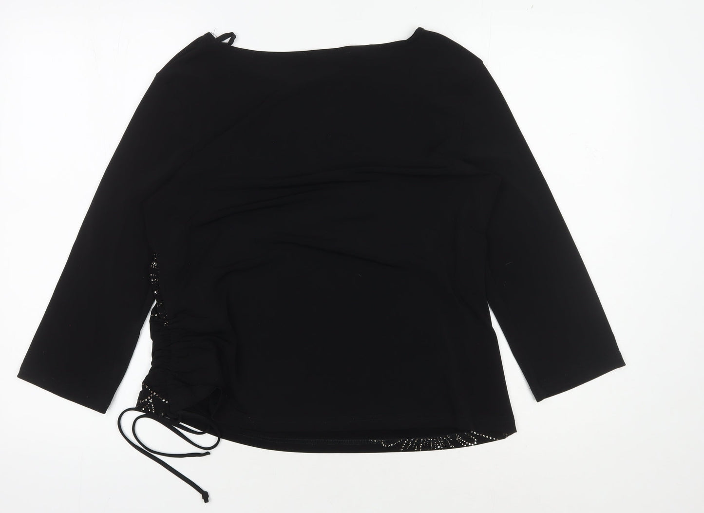 Womens UK Size M Saloos Black Tunic Blouse