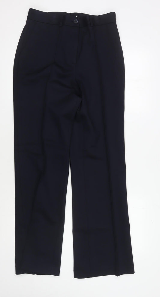 Womens UK Size 12 John Lewis & Partners Regular Fit Dress Pants Black Trousers