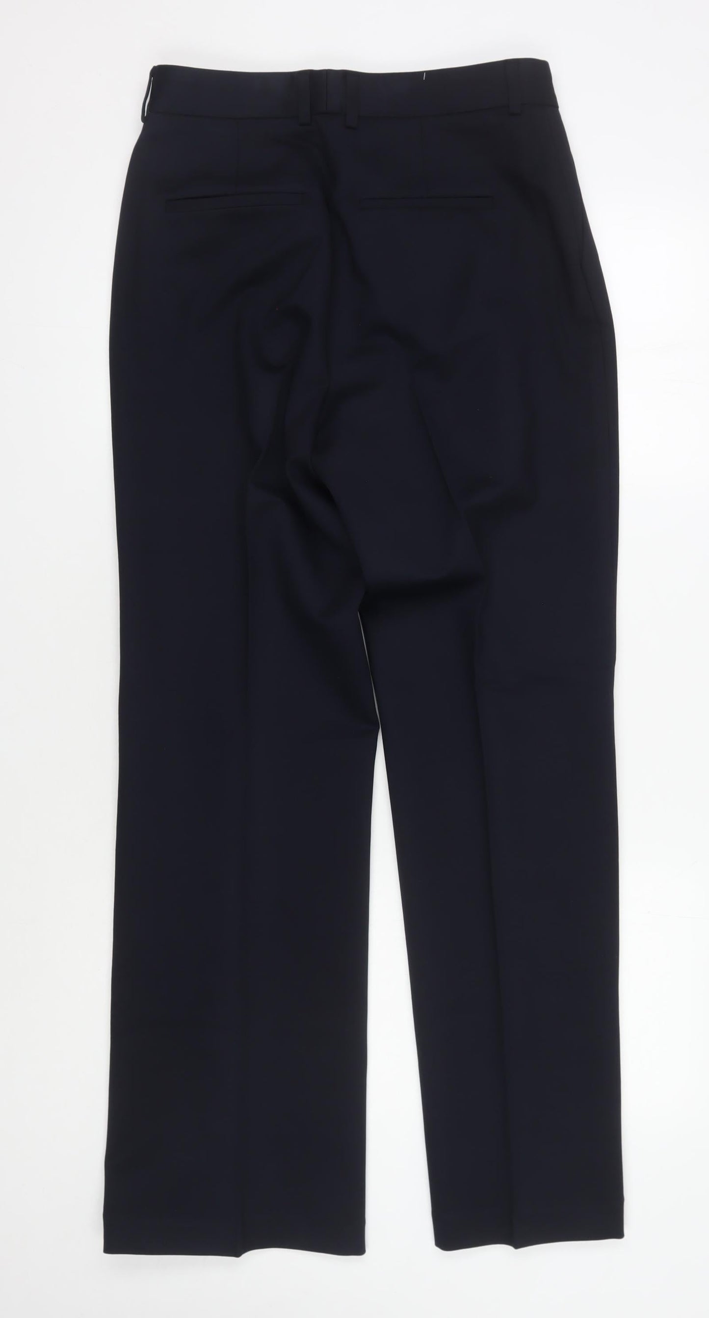 Womens UK Size 12 John Lewis & Partners Regular Fit Dress Pants Black Trousers