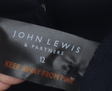 Womens UK Size 12 John Lewis & Partners Regular Fit Dress Pants Black Trousers