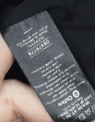 Per Una Women's Black Floral Pleated Midi Skirt, Size 14