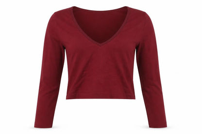 Womens UK Size L BDG Red Cropped T-Shirt