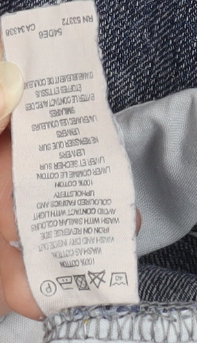 FCUK Men's Blue Straight Denim Jeans, Size M