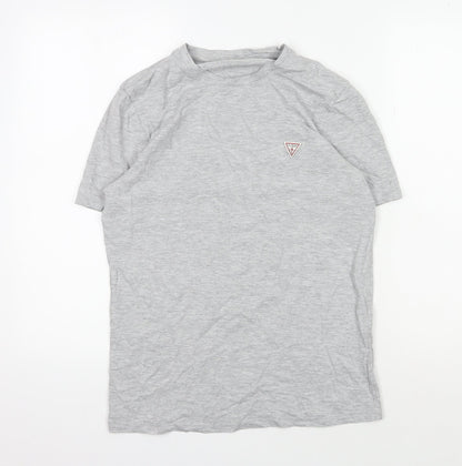 Smart Guess Men's Grey T-Shirt, Medium, Slim Fit