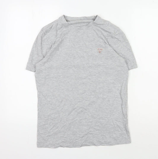 Smart Guess Men's Grey T-Shirt, Medium, Slim Fit