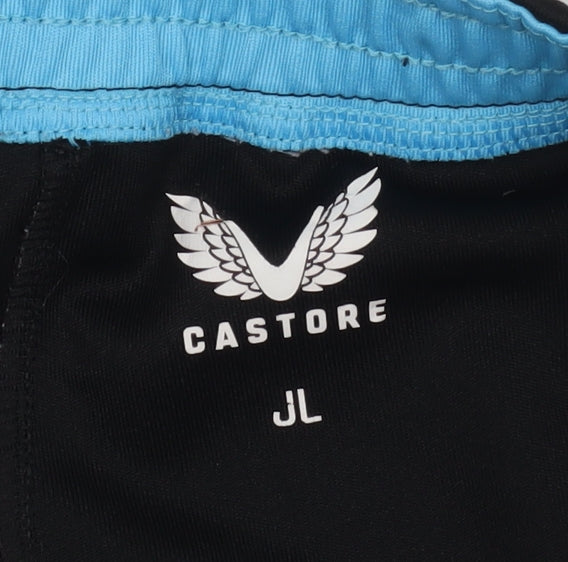 Castore Black Unisex Kids Athletic Football Shorts