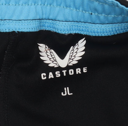 Castore Black Unisex Kids Athletic Football Shorts