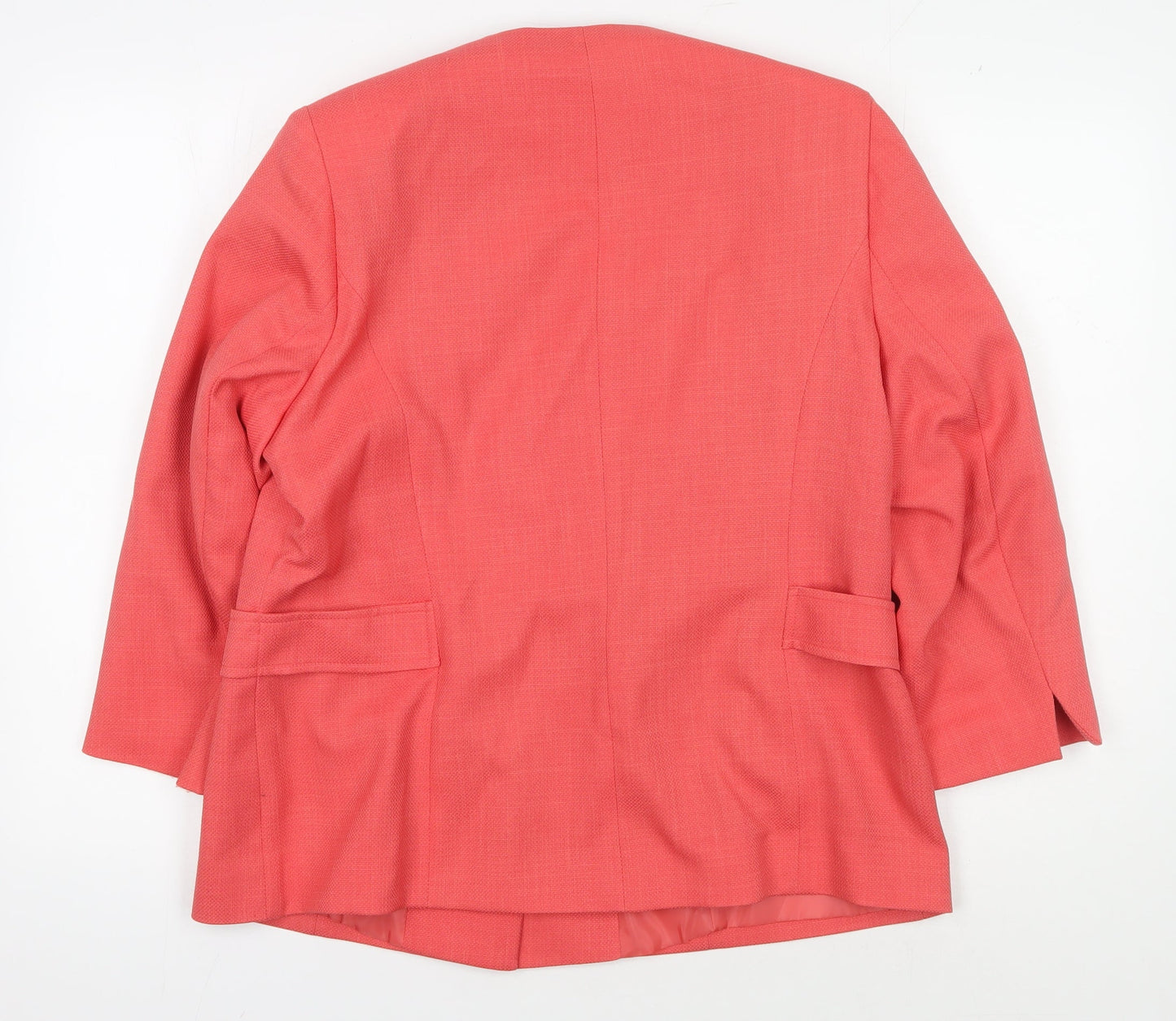 Classics Women's Pink Blazer, Size 16, Single-Breasted