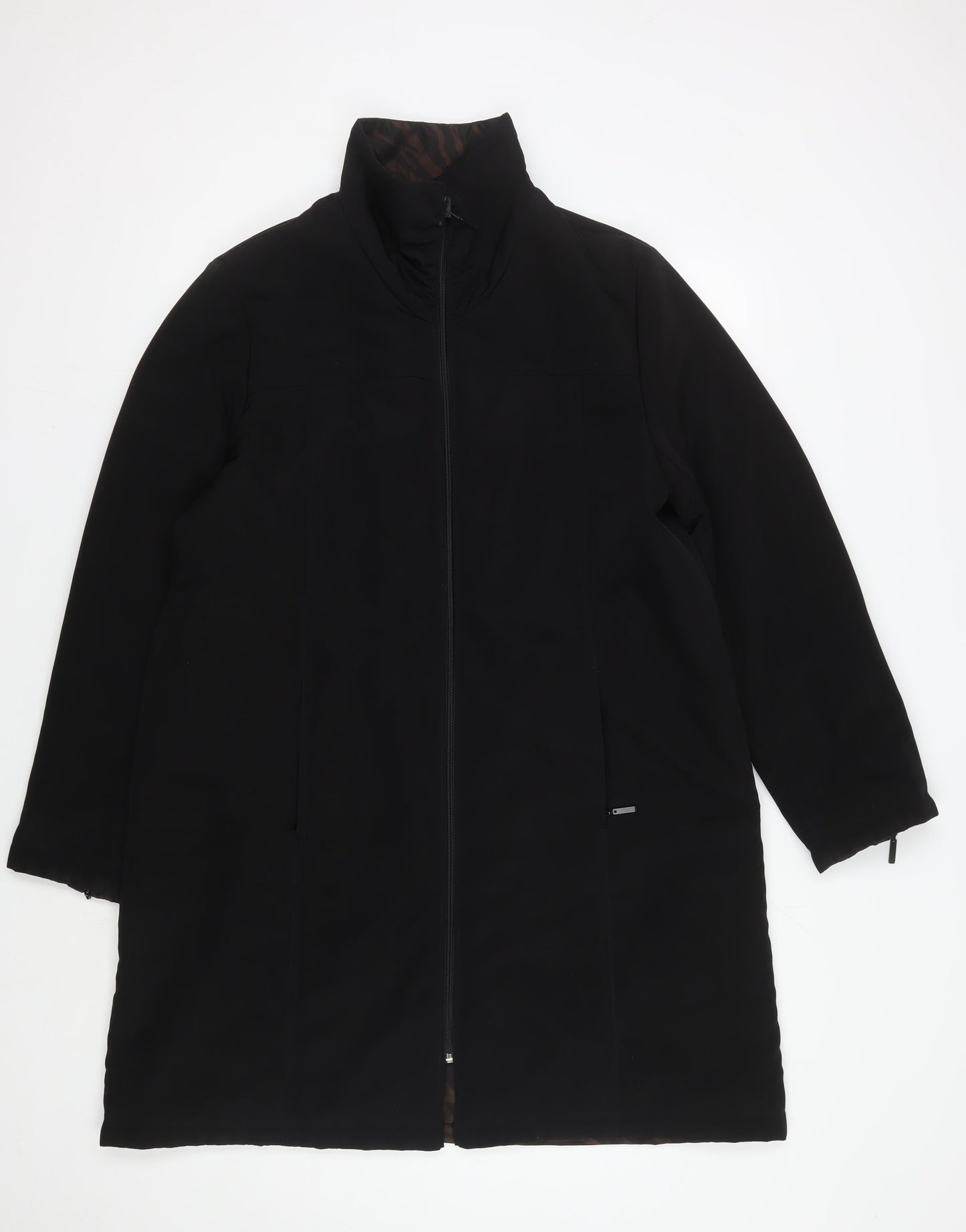 Jacques Vert Women's Black Polyester Coat L