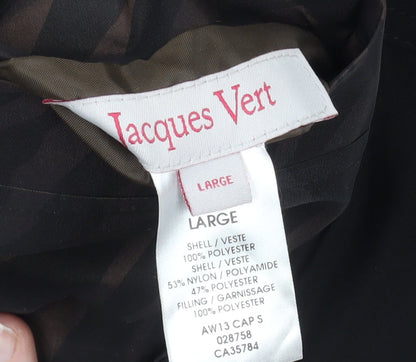 Jacques Vert Women's Black Polyester Coat L