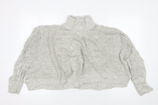Womens UK Size L New Look Grey Pullover Jumper