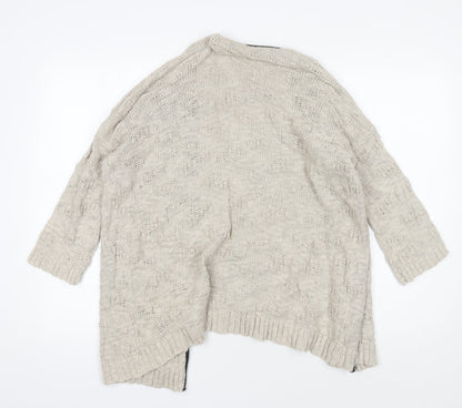 Womens UK Size M MNG Basics Beige Cardigan Jumper