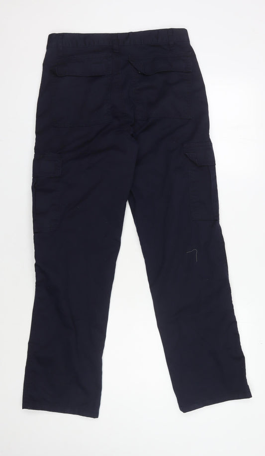 Portwest Men's Blue Cargo Trousers 32 in Regular