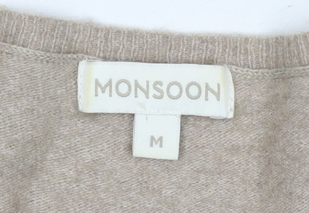 Womens UK Size M Monsoon Beige  Blouse