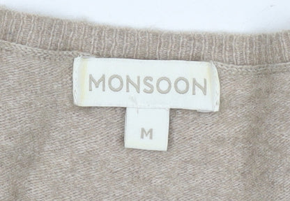 Womens UK Size M Monsoon Beige  Blouse