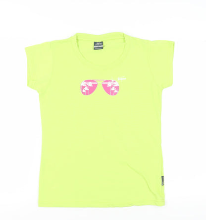 Unisex Adults UK Size L Trespass Green Basic T-Shirt