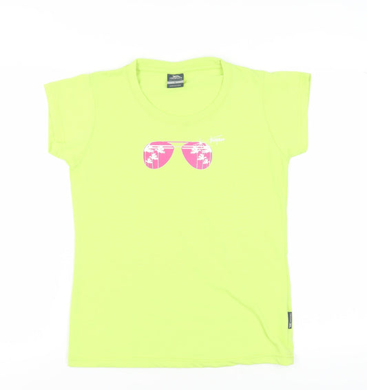 Unisex Adults UK Size L Trespass Green Basic T-Shirt