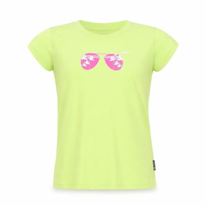Front view of Trespass unisex green t-shirt l summer beach