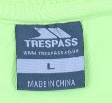 Unisex Adults UK Size L Trespass Green Basic T-Shirt