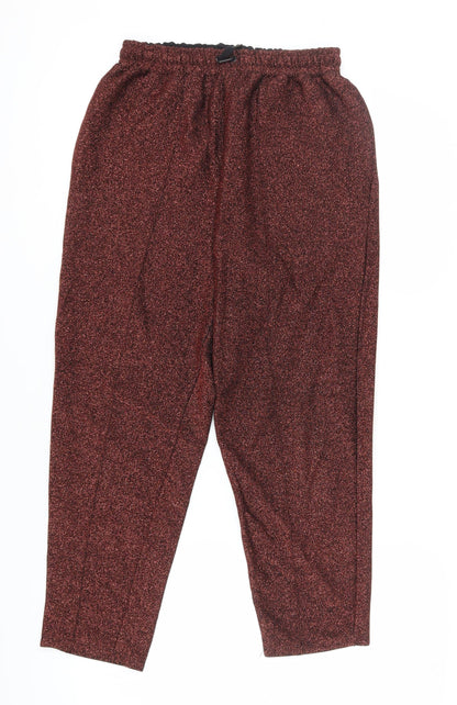 Womens UK Size 12 ASOS Regular Fit Casual Party/Cocktail Red Trousers