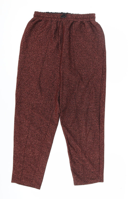 Womens UK Size 12 ASOS Regular Fit Casual Party/Cocktail Red Trousers