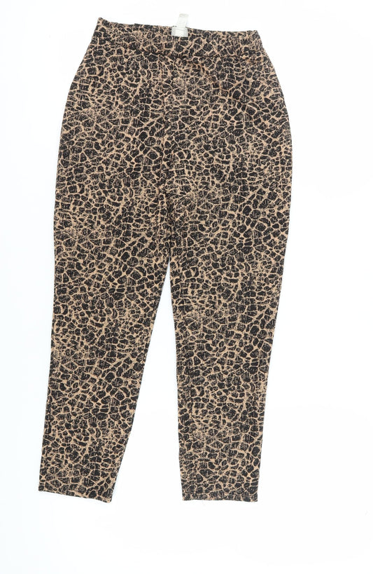 Womens UK Size 12 ASOS Regular Fit Casual Multicoloured Trousers