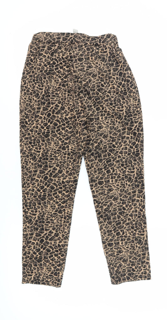 Womens UK Size 12 ASOS Regular Fit Casual Multicoloured Trousers