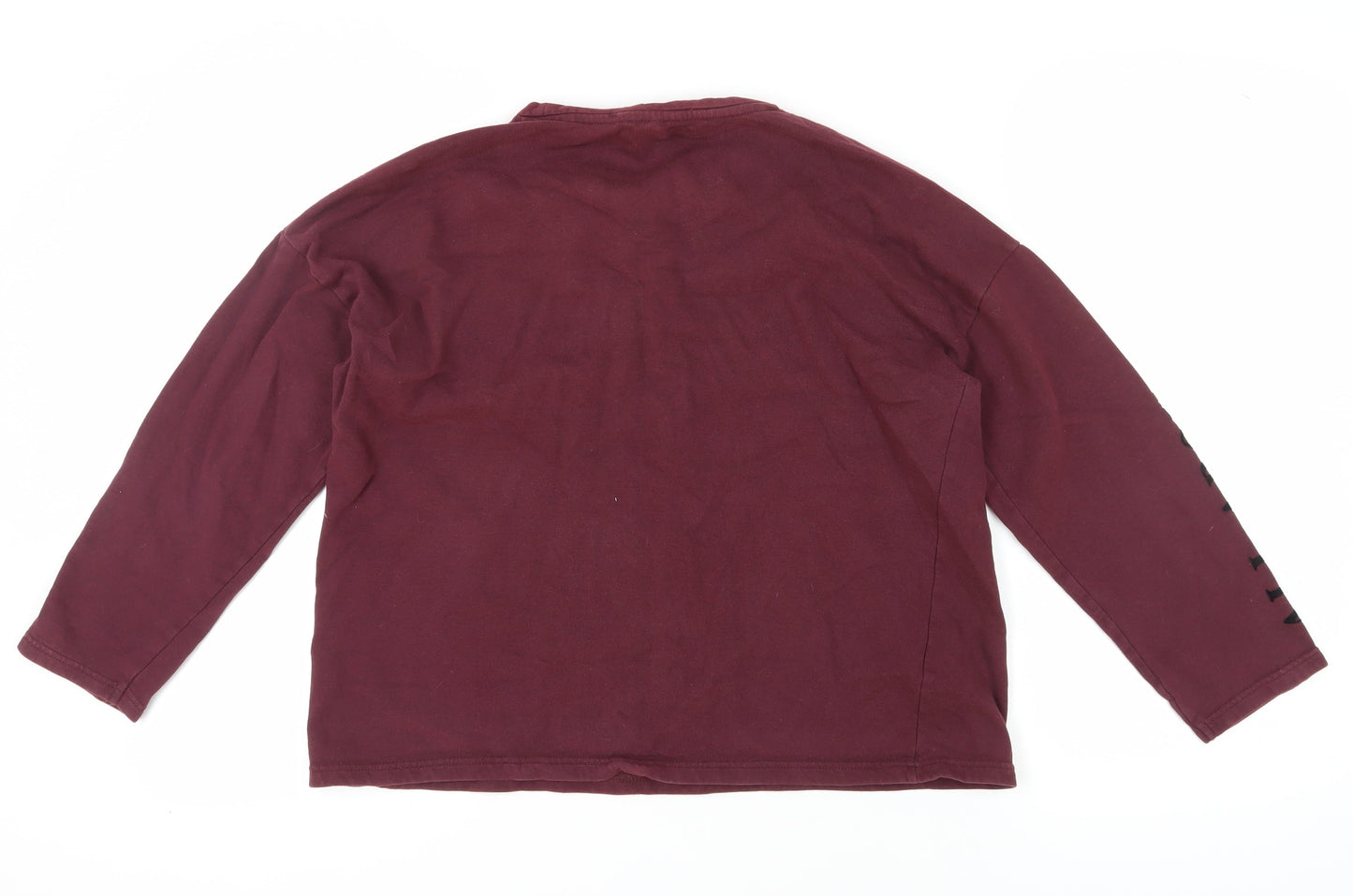 Mango Women's Red Pullover Sweatshirt, Size 12