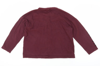 Mango Women's Red Pullover Sweatshirt, Size 12