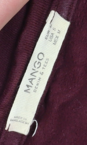 Mango Women's Red Pullover Sweatshirt, Size 12