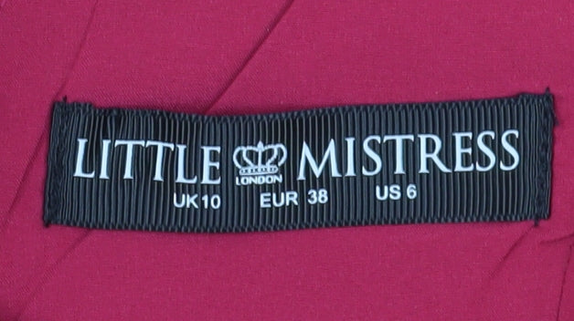 Little Mistress Women's Red Bodycon Dress Size 10