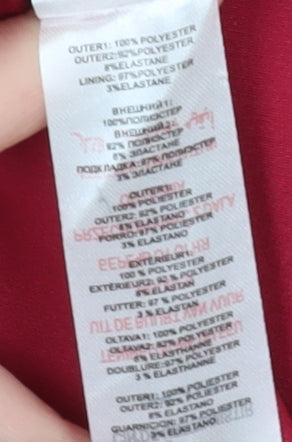 Little Mistress Women's Red Bodycon Dress Size 10