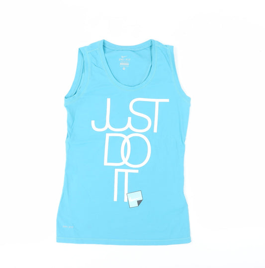 Nike Women's Blue Tank Top - Size S, Athletic Fit