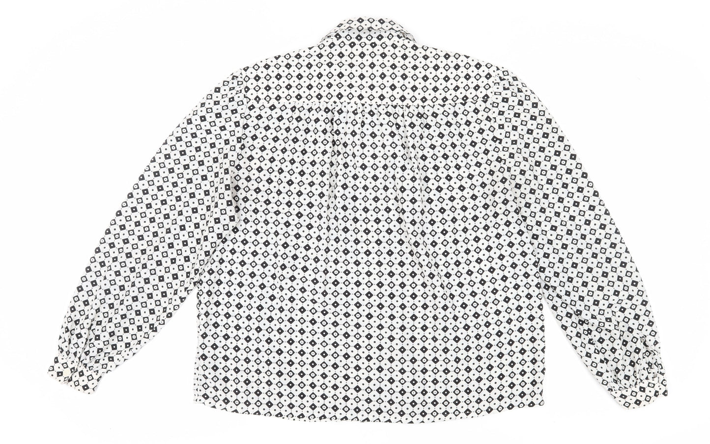 Easttex Women’s Geometric Button-Up Shirt, Size 14