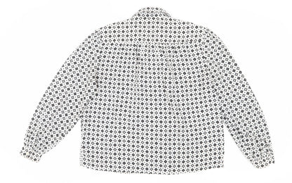 Easttex Women’s Geometric Button-Up Shirt, Size 14