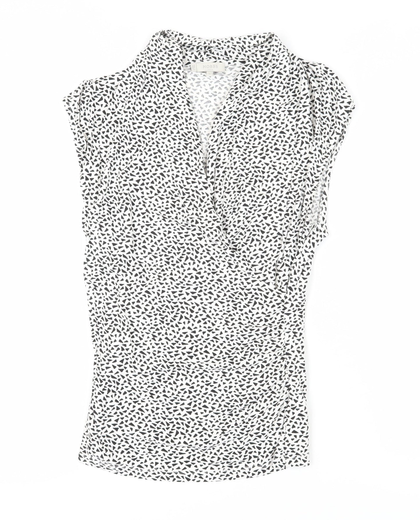 Womens UK Size M Hobbs White Wrap Blouse
