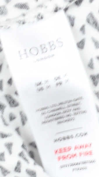 Womens UK Size M Hobbs White Wrap Blouse