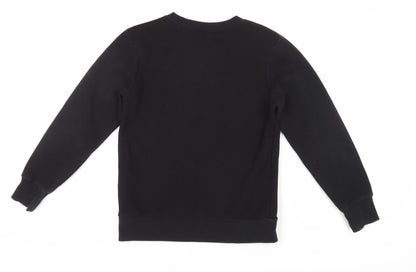 Converse Boys Black Pullover Sweatshirt Logo Design 10-12 Years