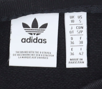 Adidas Unisex Black & White Sweater, Size 10, Colourblock Casual