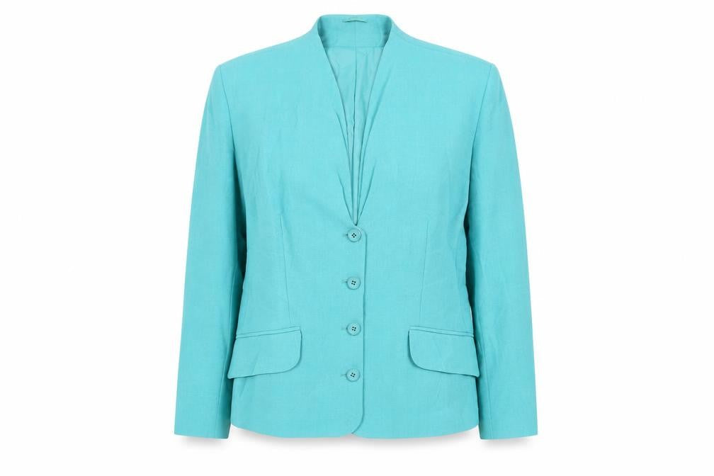 Womens UK Size 14 Jacques Vert Regular Green Suit Jacket