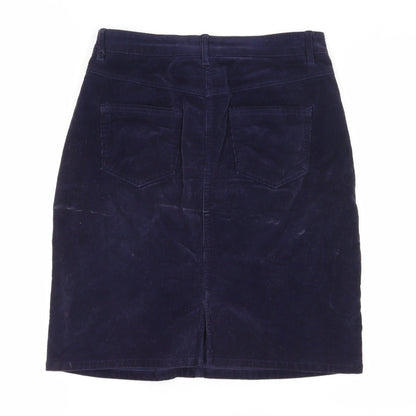 Faithful and True Blue Corduroy Pencil Skirt Size 10