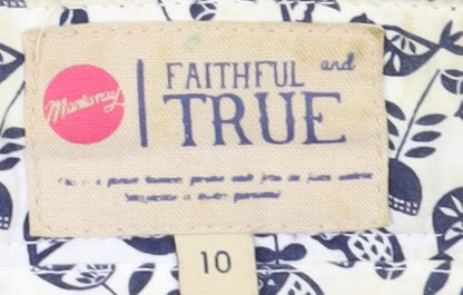 Faithful and True Blue Corduroy Pencil Skirt Size 10