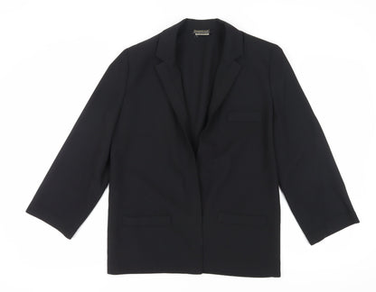 Jacques Vert Women's Black Blazer Size 12 Classic Jacket