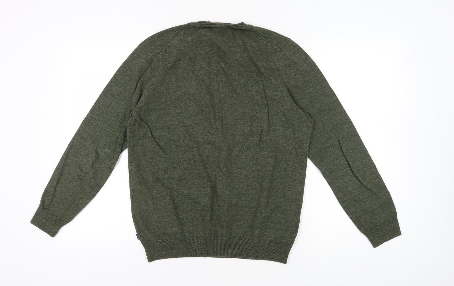 Superdry Men’s Green V-Neck Pullover Jumper - Size L