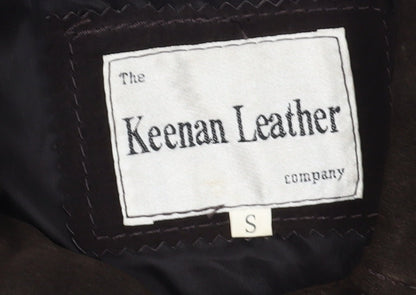 Mens UK Size S Keenan Leather Company Brown Overcoat