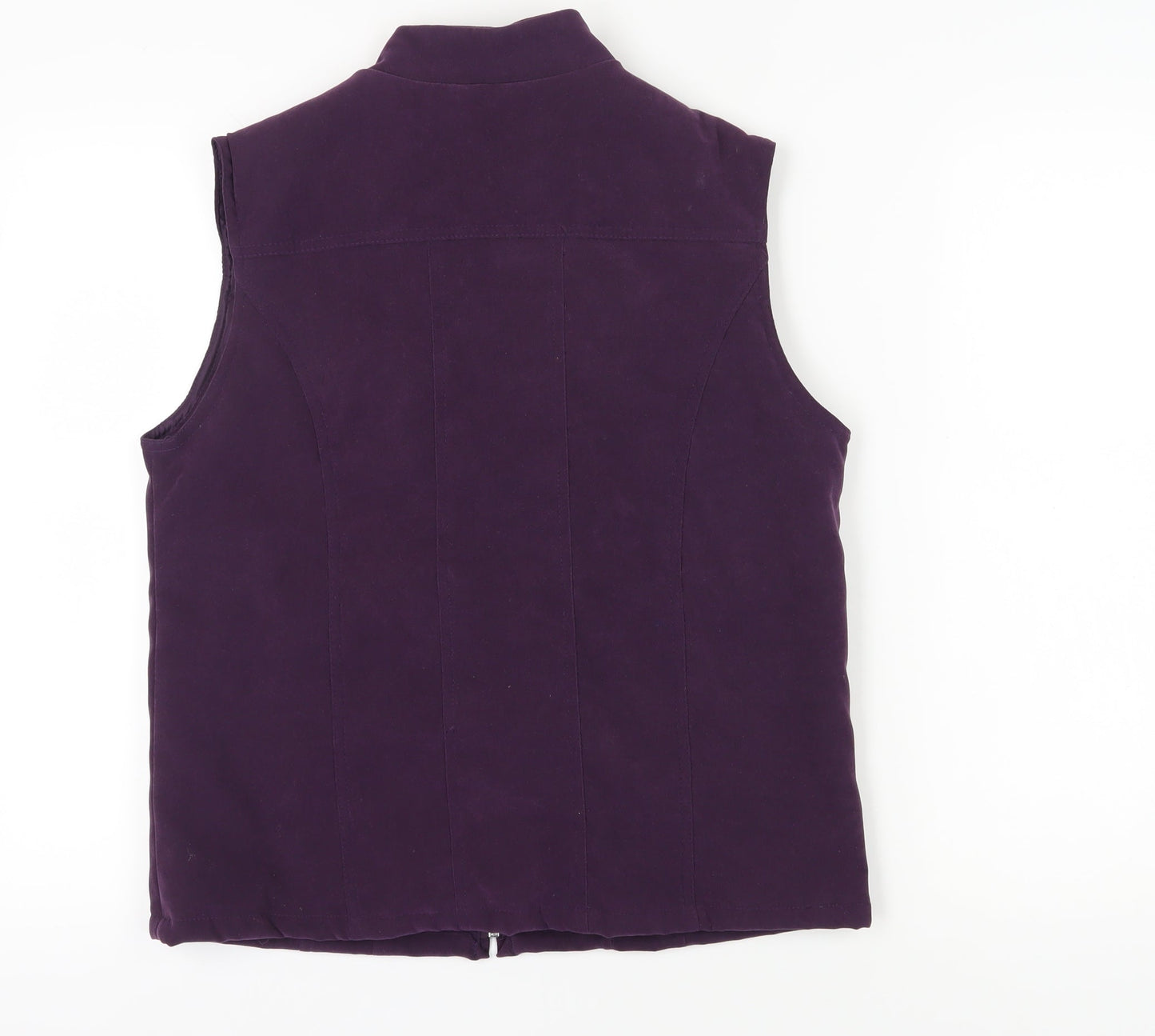 EWM Women's Purple Sleeveless Waistcoat Size S