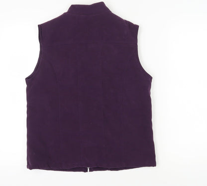 EWM Women's Purple Sleeveless Waistcoat Size S