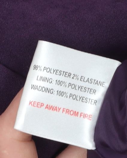 EWM Women's Purple Sleeveless Waistcoat Size S