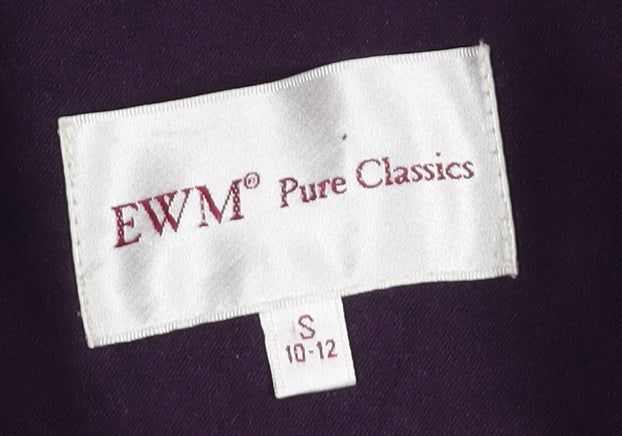 EWM Women's Purple Sleeveless Waistcoat Size S